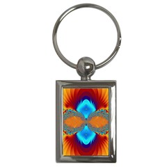Artwork Digital Art Fractal Colors Key Chain (Rectangle)