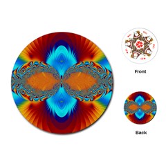 Artwork Digital Art Fractal Colors Playing Cards Single Design (Round)