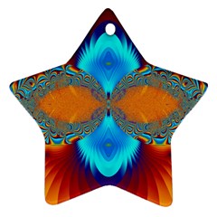 Artwork Digital Art Fractal Colors Star Ornament (Two Sides)