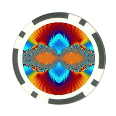 Artwork Digital Art Fractal Colors Poker Chip Card Guard (10 pack)