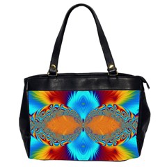 Artwork Digital Art Fractal Colors Oversize Office Handbag (2 Sides)