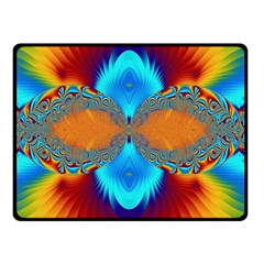 Artwork Digital Art Fractal Colors Double Sided Fleece Blanket (Small) 