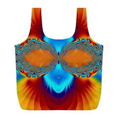 Artwork Digital Art Fractal Colors Full Print Recycle Bag (L)