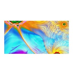 Artwork Digital Art Fractal Colors Satin Wrap by Pakrebo