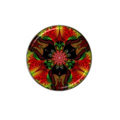 Artwork Art Fractal Flower Design Hat Clip Ball Marker (4 Pack)