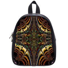 Abstract Art Artwork Fractal Pattern School Bag (small) by Pakrebo