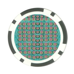 Lotus Bloom In The Sacred Soft Warm Sea Poker Chip Card Guard by pepitasart