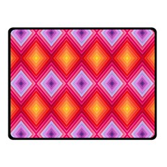 Texture Surface Orange Pink Double Sided Fleece Blanket (small)  by Mariart