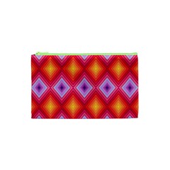 Texture Surface Orange Pink Cosmetic Bag (xs)