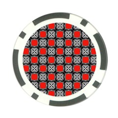 Pattern Square Poker Chip Card Guard
