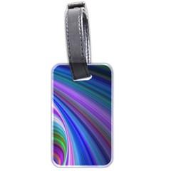 Background Abstract Curves Luggage Tag (two Sides) by Bajindul