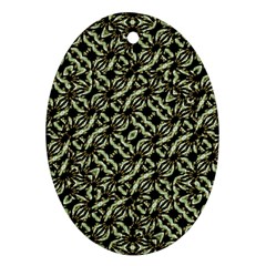 Modern Abstract Camouflage Patttern Ornament (Oval)