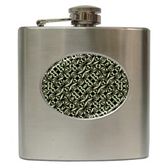 Modern Abstract Camouflage Patttern Hip Flask (6 oz)