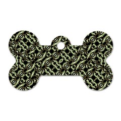 Modern Abstract Camouflage Patttern Dog Tag Bone (two Sides) by dflcprintsclothing