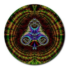 Art Artwork Fractal Digital Art Pattern Round Mousepads by Pakrebo