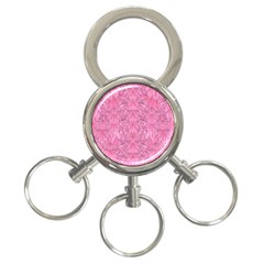 Flowers Decorative Ornate Color 3-ring Key Chain by pepitasart