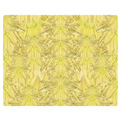 Flowers Decorative Ornate Color Yellow Double Sided Flano Blanket (medium)  by pepitasart