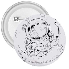 Astronaut Moon Space Astronomy 3  Buttons