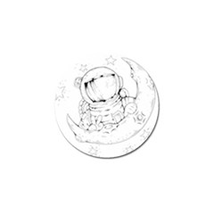 Astronaut Moon Space Astronomy Golf Ball Marker (4 pack)