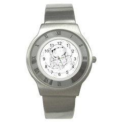 Astronaut Moon Space Astronomy Stainless Steel Watch