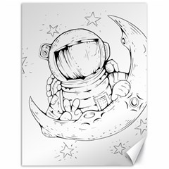 Astronaut Moon Space Astronomy Canvas 18  x 24 
