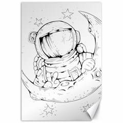 Astronaut Moon Space Astronomy Canvas 20  x 30 