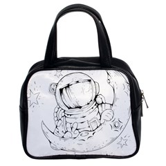 Astronaut Moon Space Astronomy Classic Handbag (Two Sides)