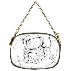 Astronaut Moon Space Astronomy Chain Purse (Two Sides)