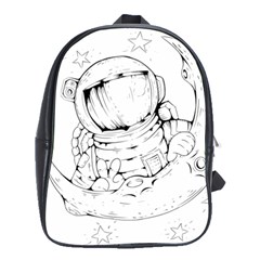 Astronaut Moon Space Astronomy School Bag (Large)