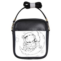 Astronaut Moon Space Astronomy Girls Sling Bag