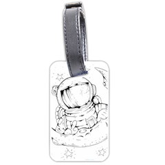 Astronaut Moon Space Astronomy Luggage Tag (one side)