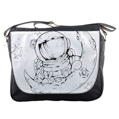 Astronaut Moon Space Astronomy Messenger Bag