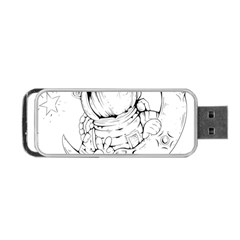 Astronaut Moon Space Astronomy Portable USB Flash (One Side)