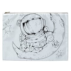 Astronaut Moon Space Astronomy Cosmetic Bag (XXL)