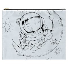 Astronaut Moon Space Astronomy Cosmetic Bag (XXXL)