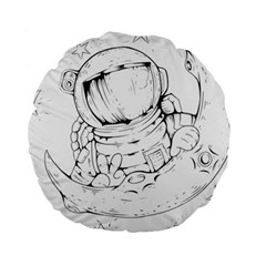 Astronaut Moon Space Astronomy Standard 15  Premium Round Cushions