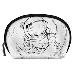 Astronaut Moon Space Astronomy Accessory Pouch (Large)