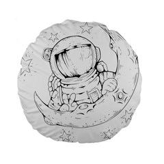Astronaut Moon Space Astronomy Standard 15  Premium Flano Round Cushions