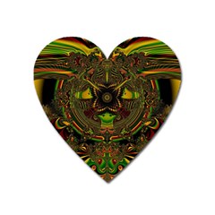 Fractal Art Artwork Design Heart Magnet