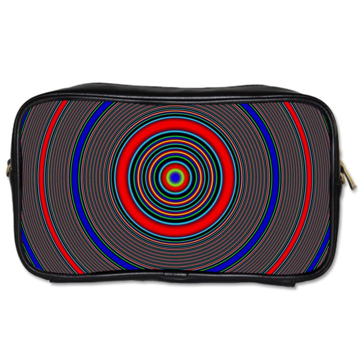 Art Design Fractal Circle Toiletries Bag (One Side)