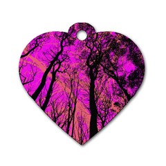 Into The Forest 2 Dog Tag Heart (Two Sides)