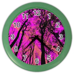 Into The Forest 2 Color Wall Clock by impacteesstreetweartwo