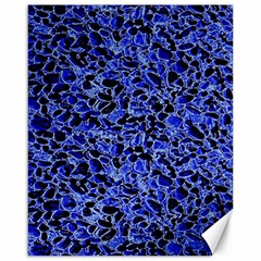 Texture Structure Electric Blue Canvas 16  X 20  by Alisyart