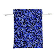 Texture Structure Electric Blue Lightweight Drawstring Pouch (l) by Alisyart