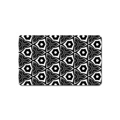 Black White Pattern Magnet (name Card) by Bajindul