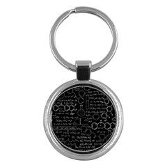 Medical Biology Detail Medicine Psychedelic Science Abstract Abstraction Chemistry Genetics Key Chain (round)