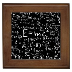 Science Albert Einstein Formula Mathematics Physics Special Relativity Framed Tiles