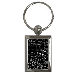 Science Albert Einstein Formula Mathematics Physics Special Relativity Key Chain (rectangle)