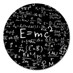 Science Albert Einstein Formula Mathematics Physics Special Relativity Magnet 5  (round)