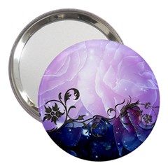 Elegant Floral Design 3  Handbag Mirrors by FantasyWorld7